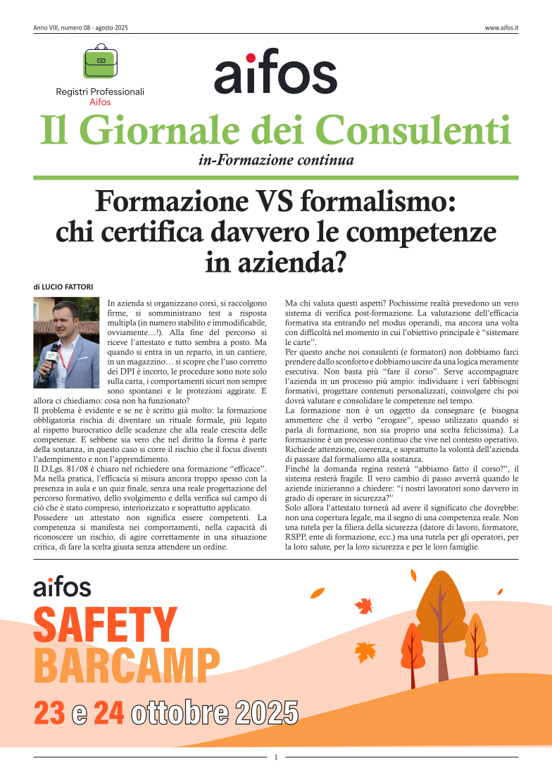 Il Giornale di Consulenti - Agosto 2025